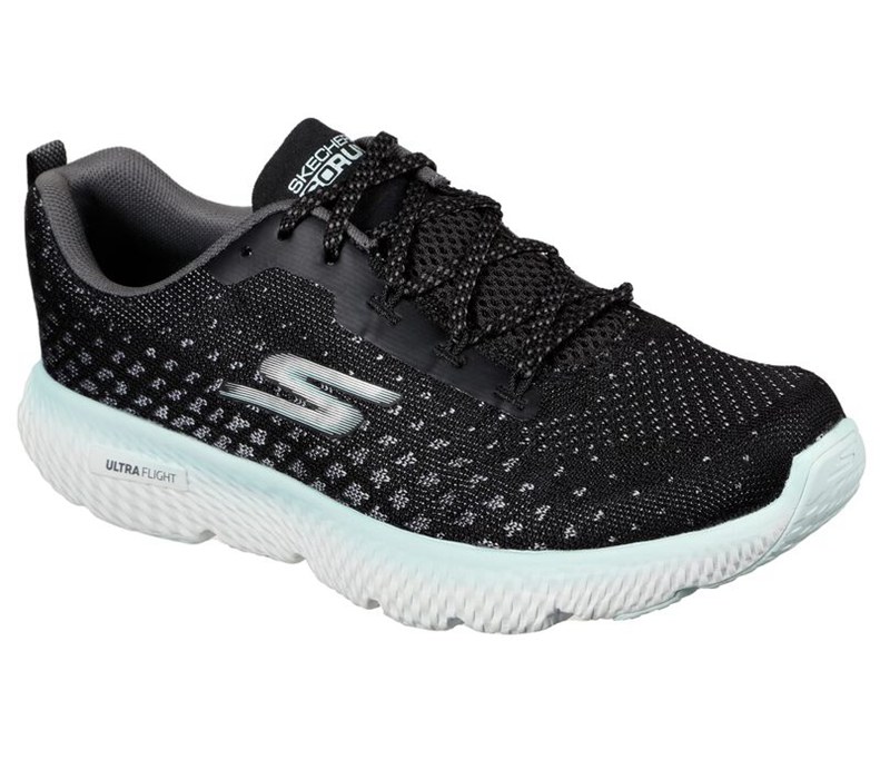 Skechers Gorun Power - Womens Running Shoes Black/Turquoise [AU-ON1504]